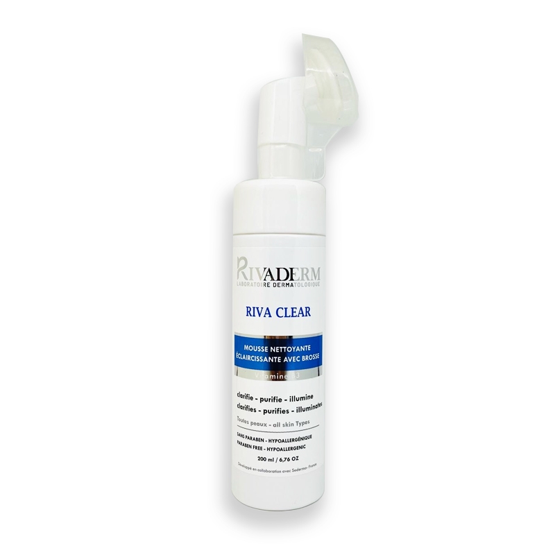 Rivaderm RIVA CLEAR Mousse Nettoyante Eclaircissante 200ml