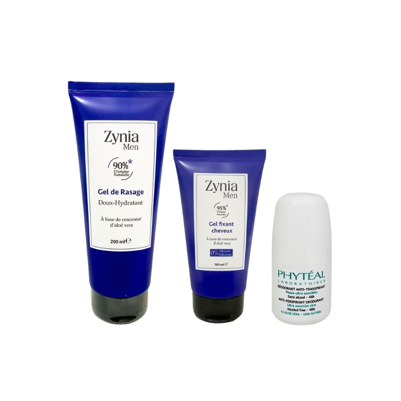 Pack Homme Zynia Men & Phytéal – Rasage, Coiffage & Fraîcheur